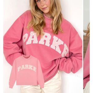 Parke pink aid sweatshirt